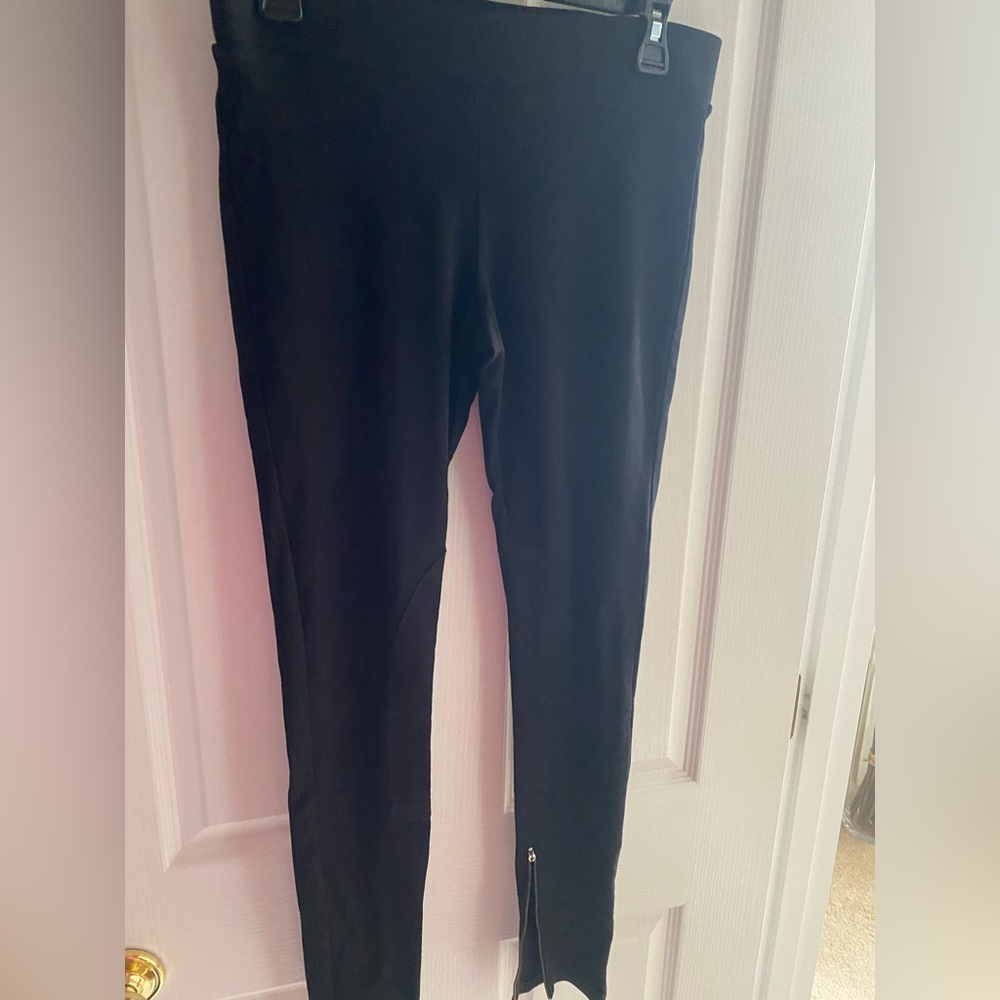 cabi Leggings with Zipper Detail (one missing extension but fully zips)